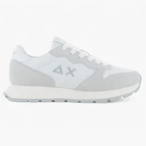 Sneakers in lurex bianca