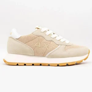 Sneakers in lurex oro