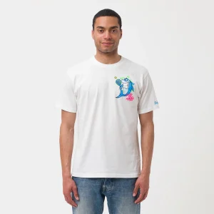 T-shirt con stampa squalo