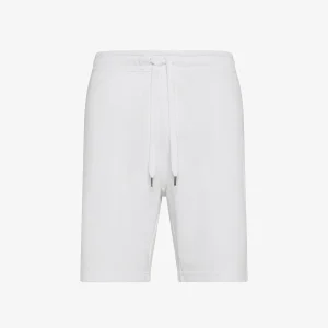 Bermuda in felpa bianco