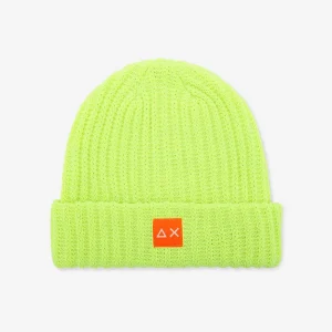 Berretto a treccia - verde