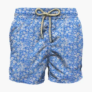 Boxer mare con micro stampa fiori