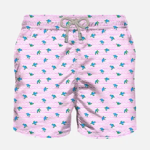 Boxer mare con stampa tartarughe marine