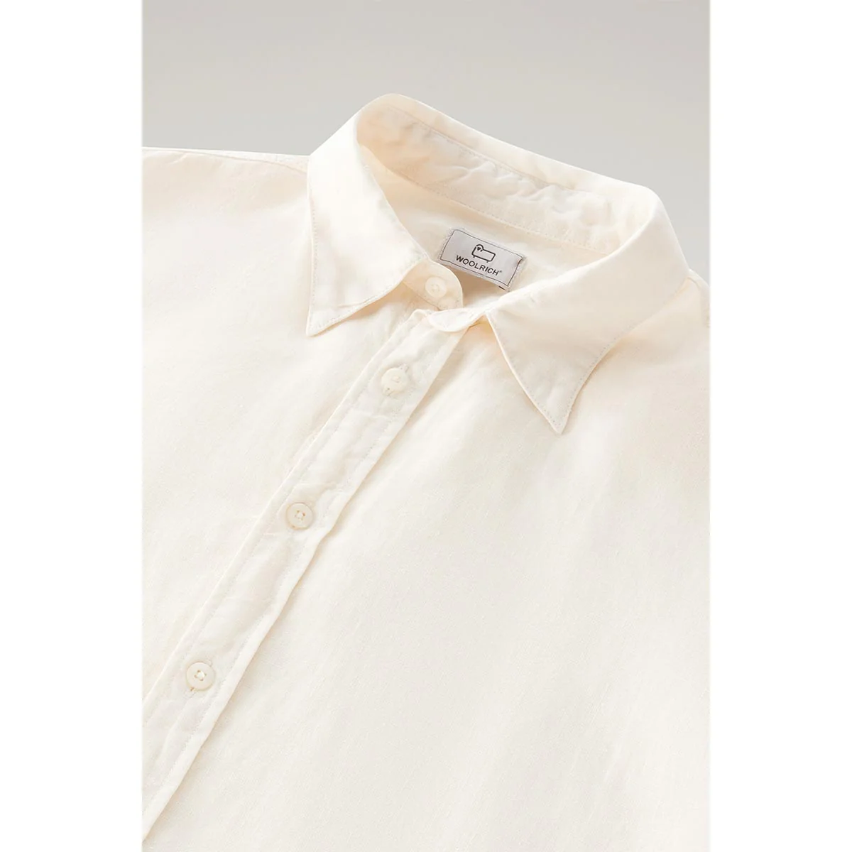 Camicia in lino crema - immagine 7