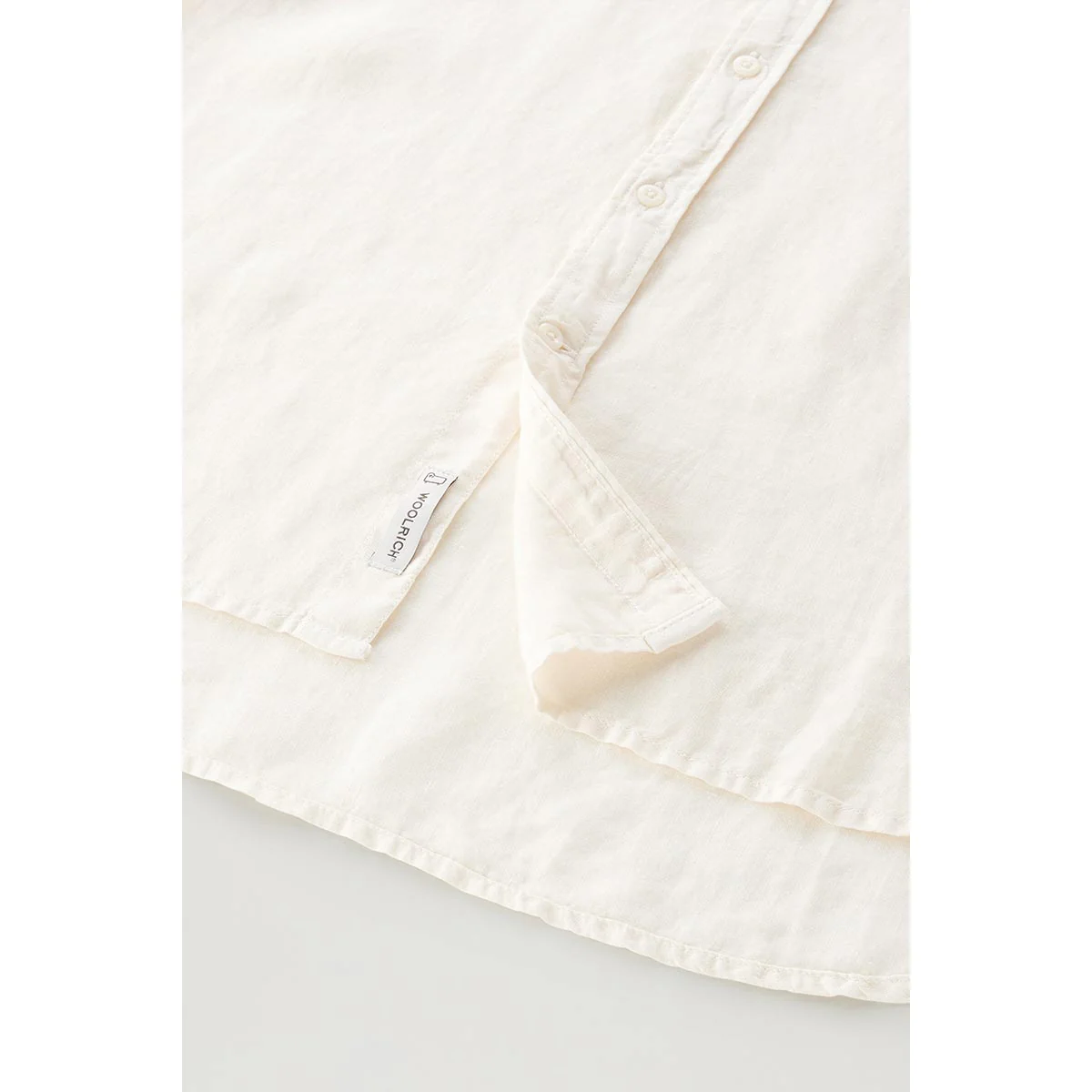 Camicia in lino crema - immagine 8