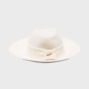 Cappello in feltro con swarovski