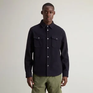 Giacca camicia in lana