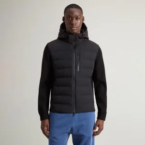 Giacca tessuto ibrido