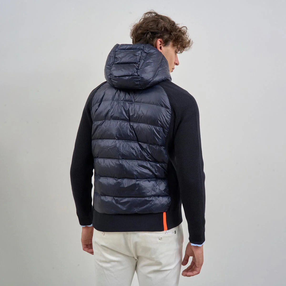 Giubbotto in maglia e piumino - immagine 4