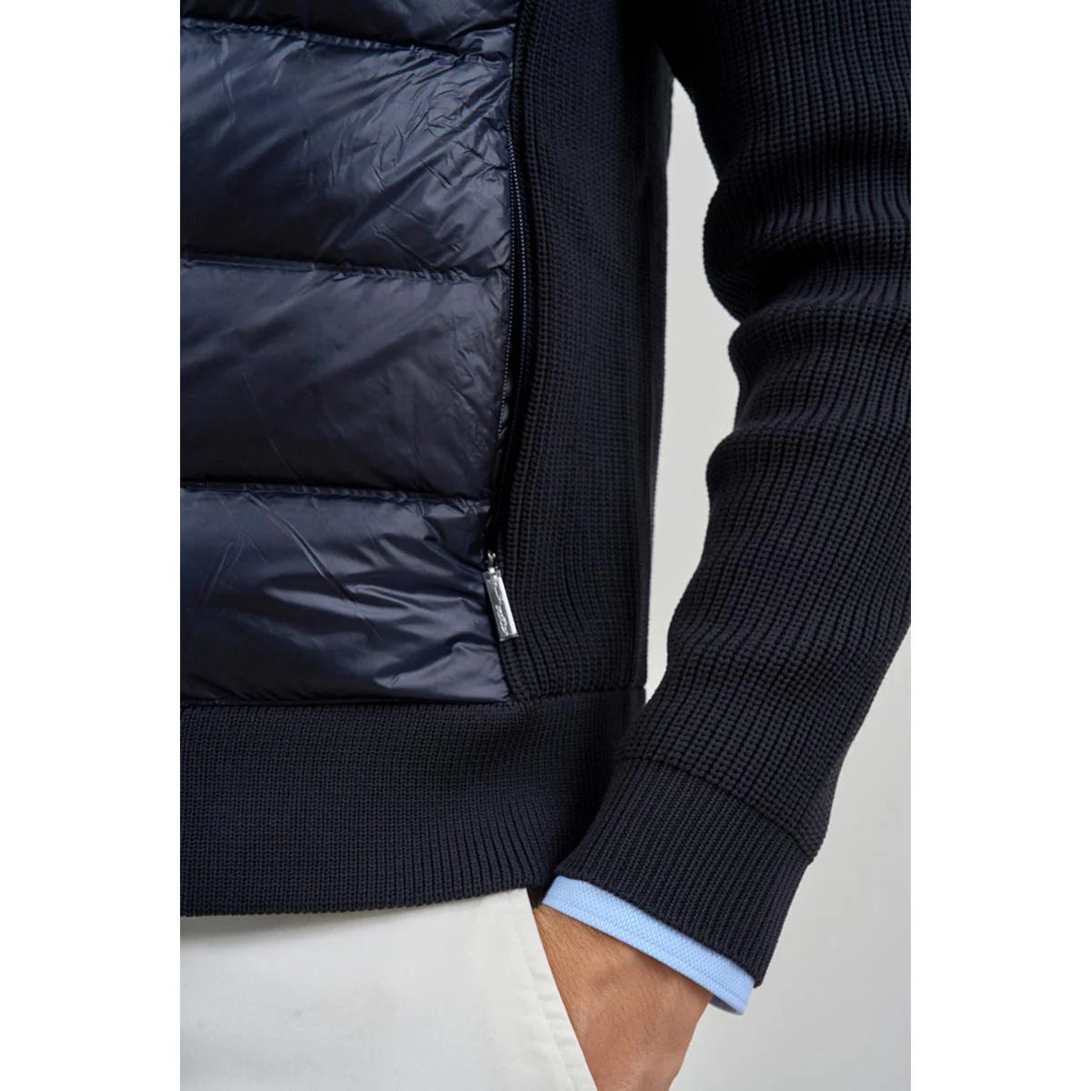 Giubbotto in maglia e piumino - immagine 6