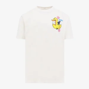 T-shirt con stampa papera squalo