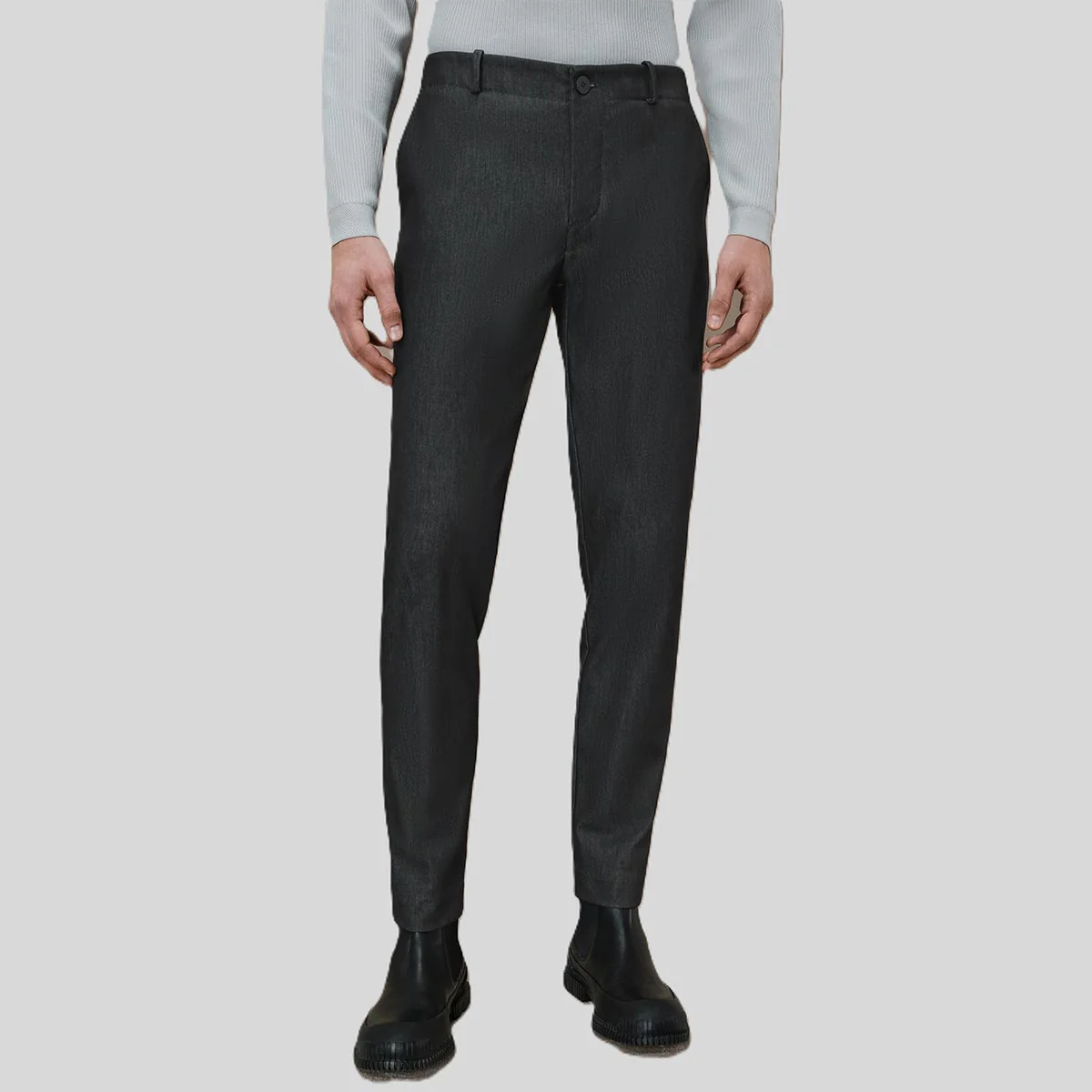 Pantalone chino effetto denim - immagine 2