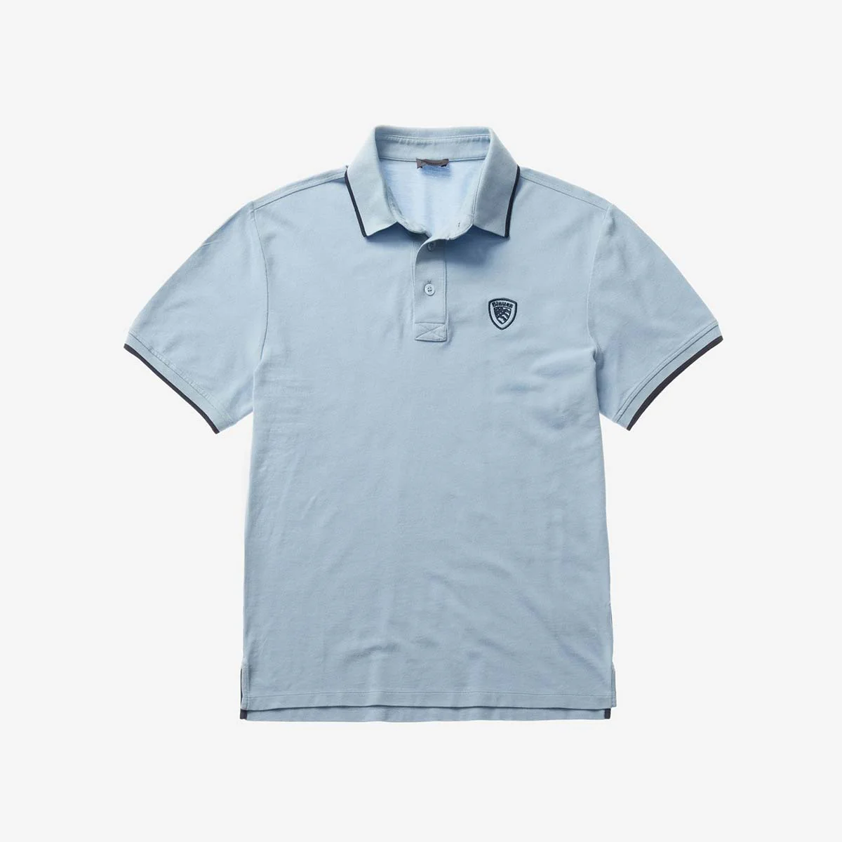 Polo con bordino azzurra Blauer USA - immagine 3