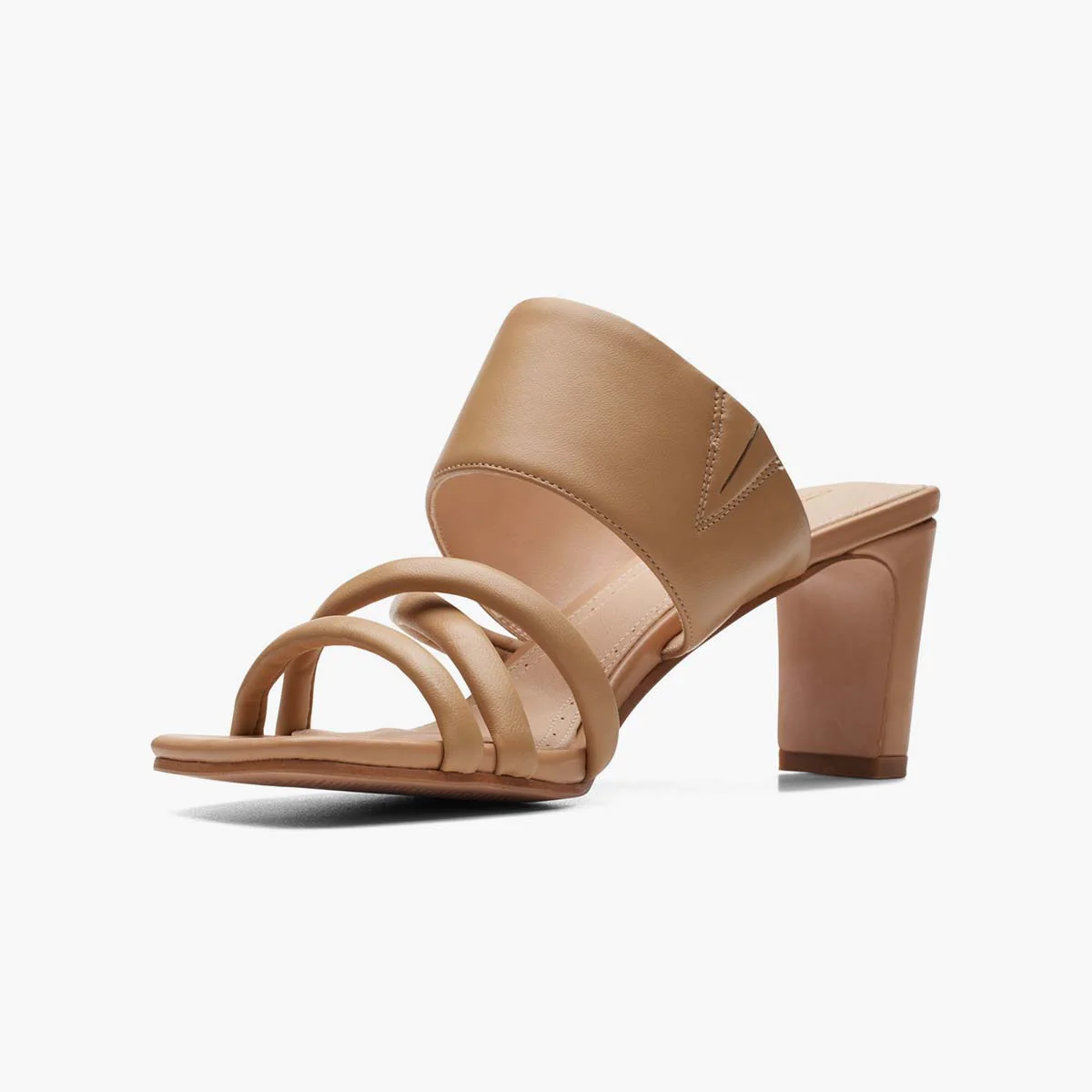 Sandalo in pelle cammello - immagine 5