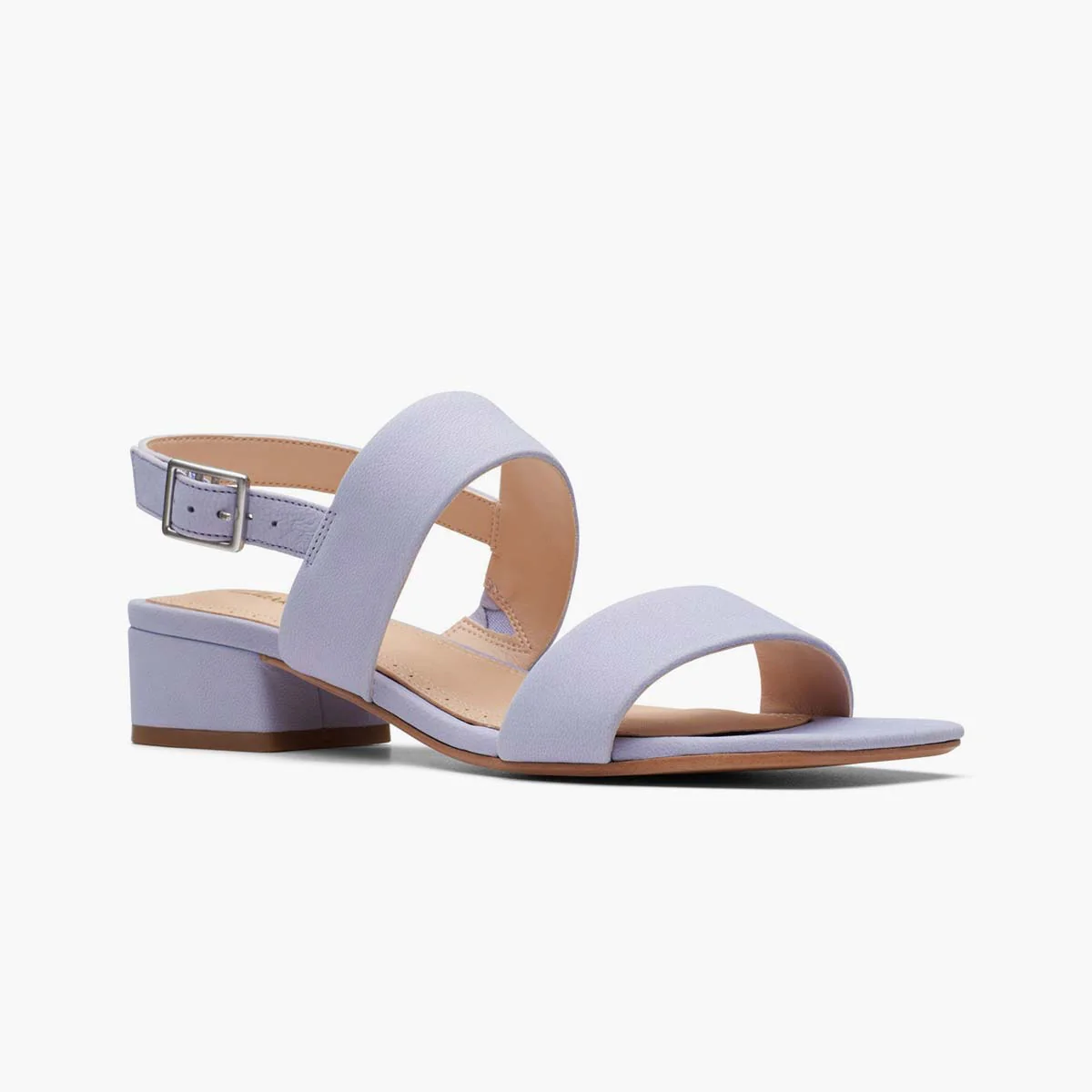 Sandalo con tacco lilla - immagine 3