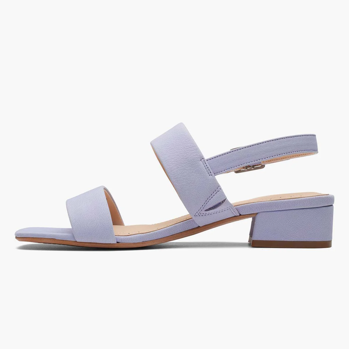 Sandalo con tacco lilla - immagine 6