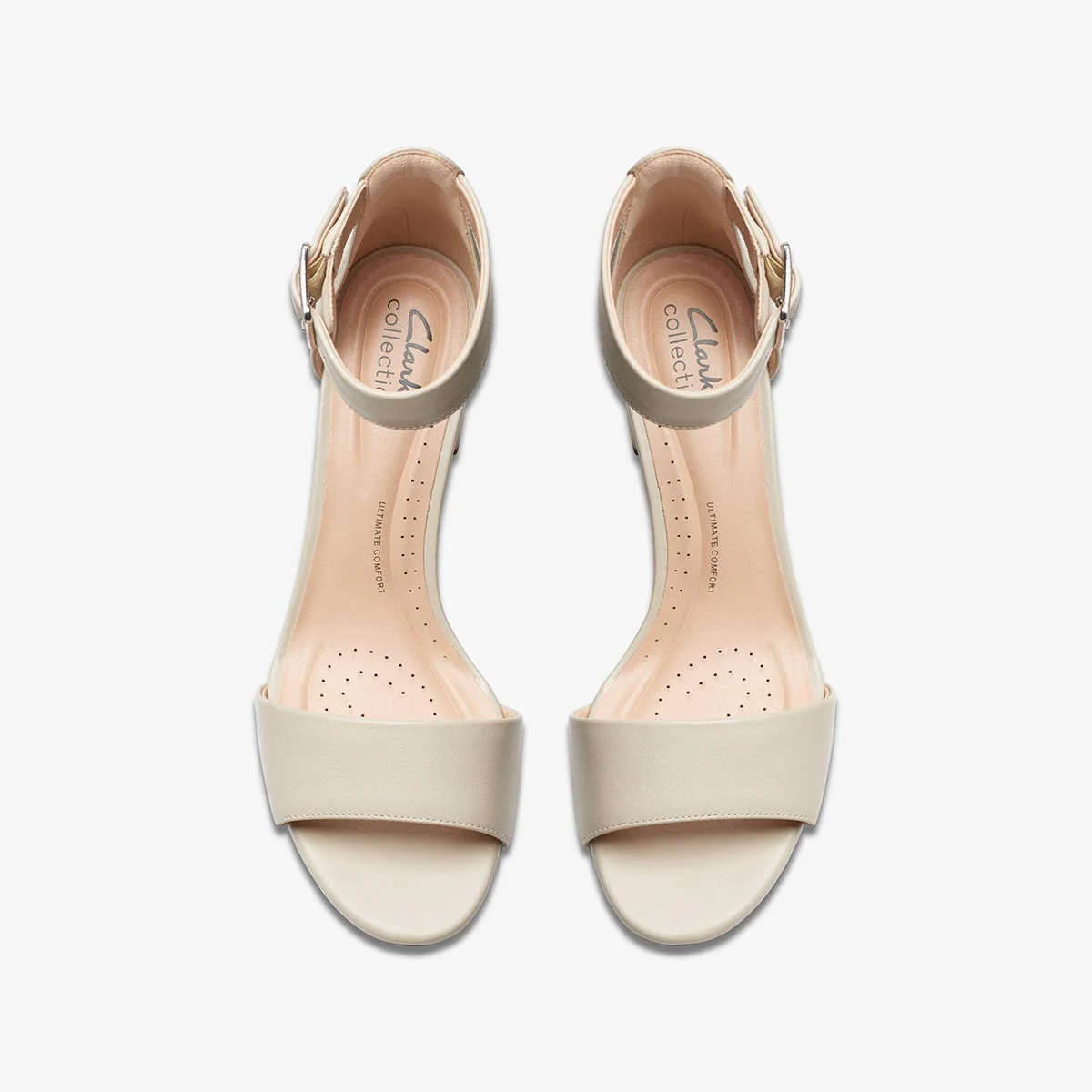 Sandalo bianco con tacco - immagine 6