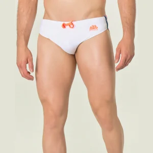 Slip mare bianco con banda