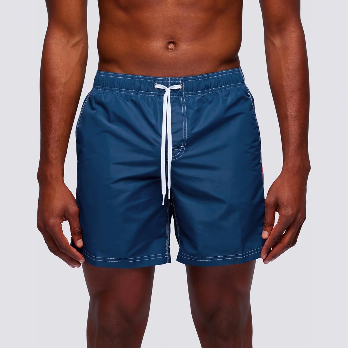 Boxer mare lungo blu con banda - immagine 3