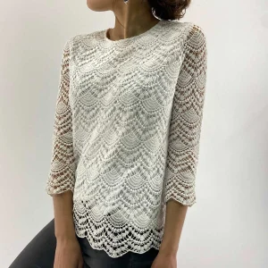 T-shirt bianca foderata