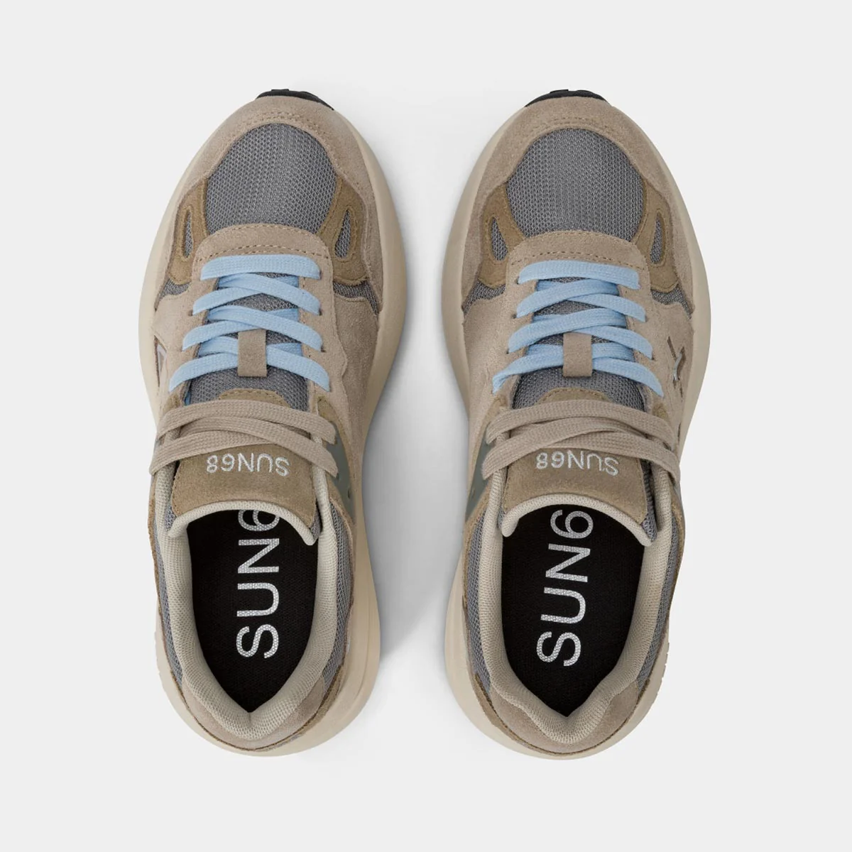 Sneakers in camoscio con suola alta - immagine 5