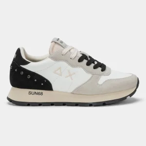 Sneakers in pelle con borchie