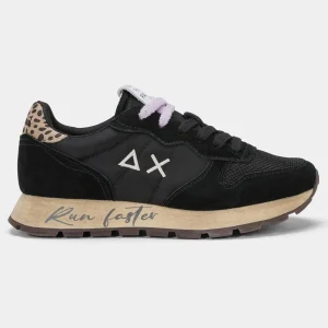 Sneaker nera animalier