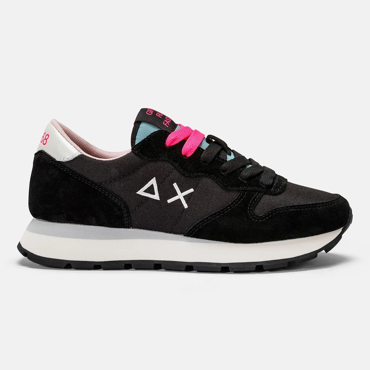 Sneaker nera e fucsia - immagine 2