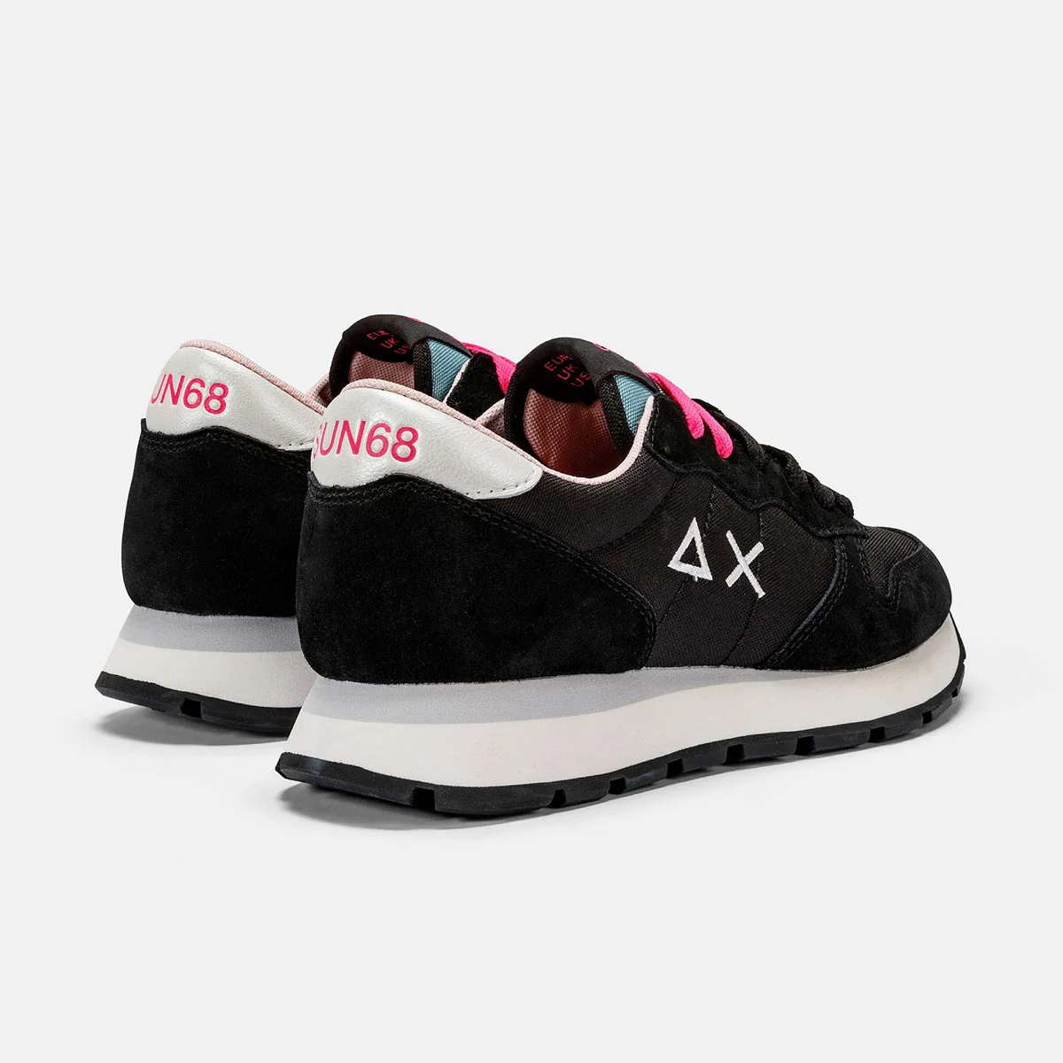 Sneaker nera e fucsia - immagine 4