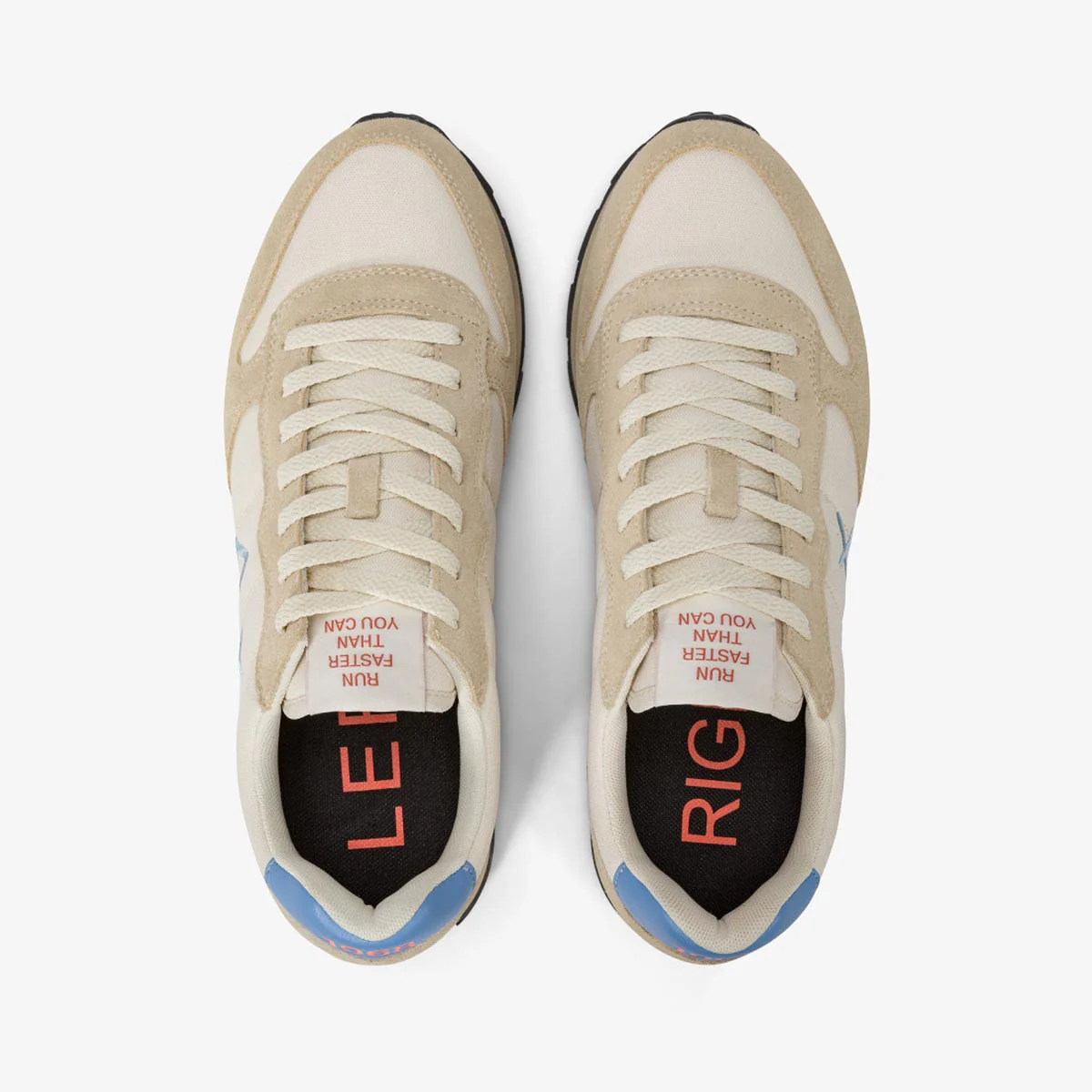 Sneaker vintage azzurra beige e bianca - immagine 5