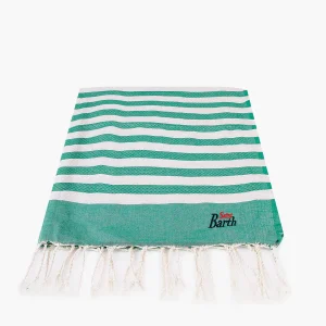 Telo mare rigato verde