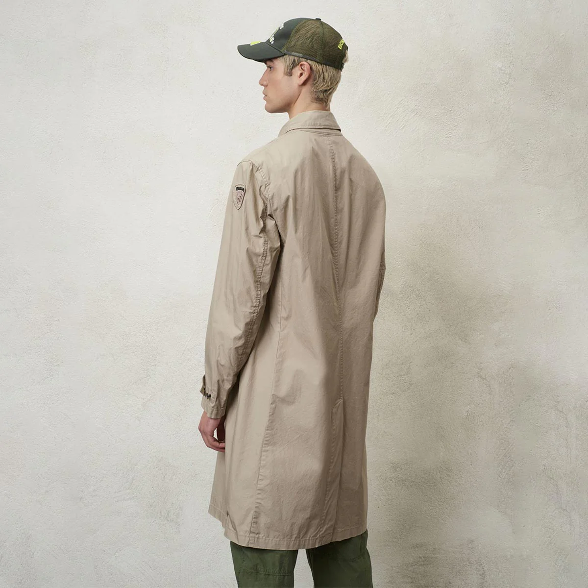 trench lungo in cotone - immagine 4