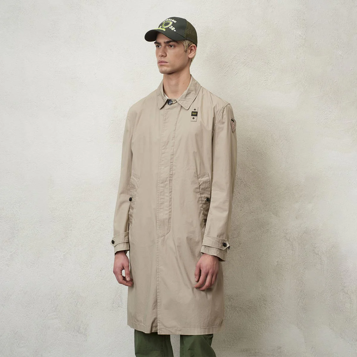 trench lungo in cotone - immagine 2