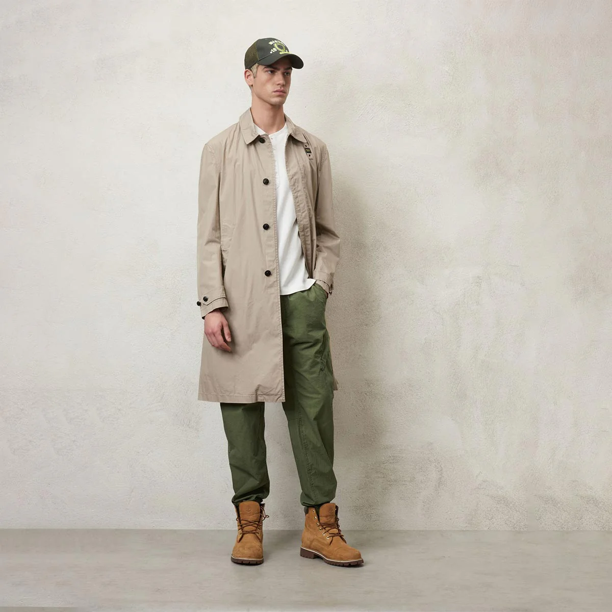 trench lungo in cotone - immagine 3