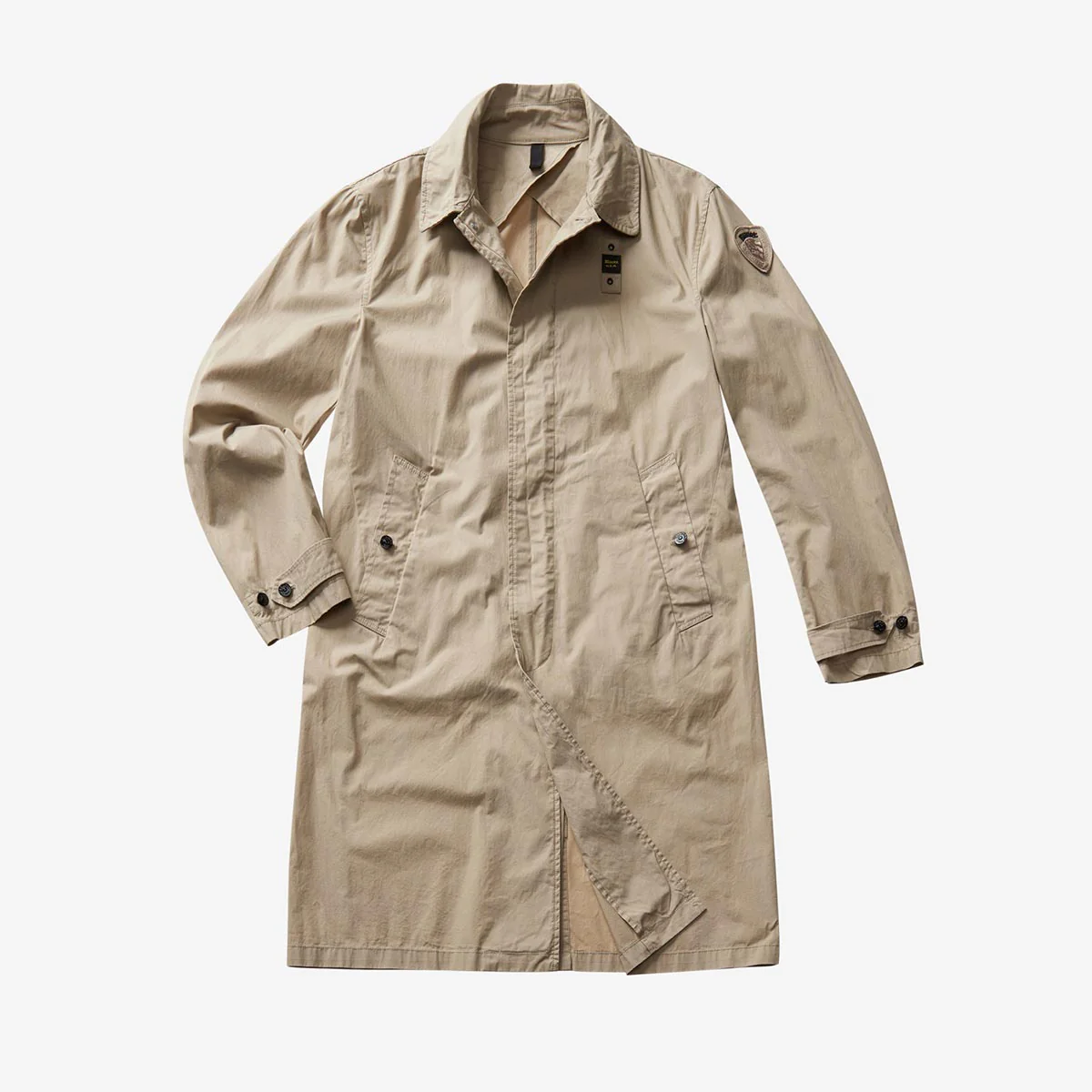 trench lungo in cotone - immagine 5