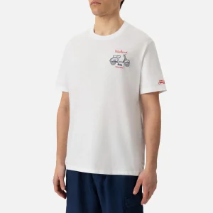 T-shirt Vespa ricamo weekend mood