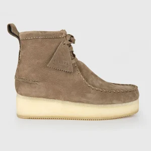 Wallabee alto in camoscio