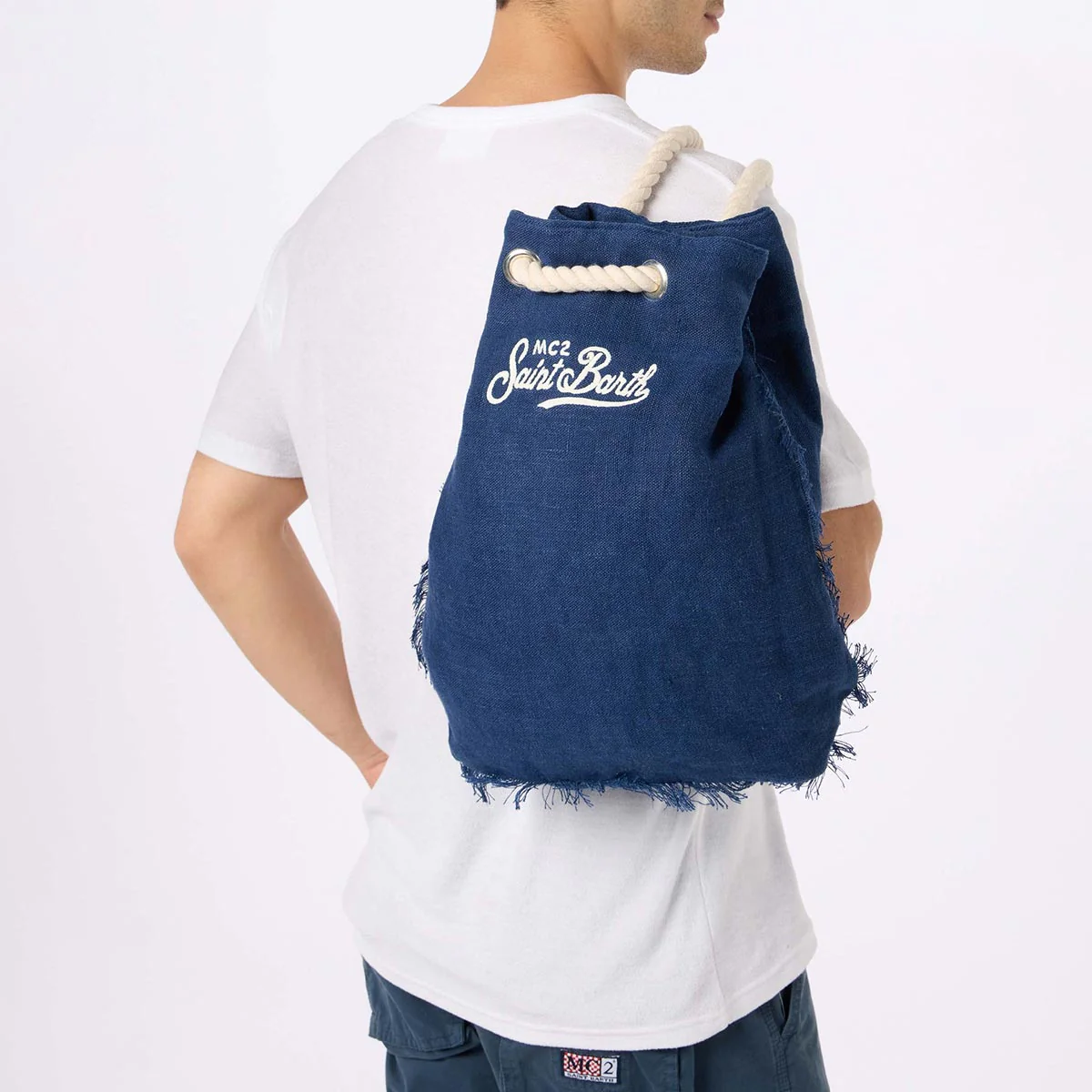 Sacca zaino in lino - immagine 3